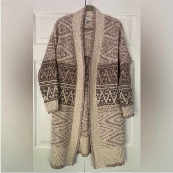 Joie Sweaters - Joie Cardigan Intarsia Sweater NWTI ivory brown size Medium
